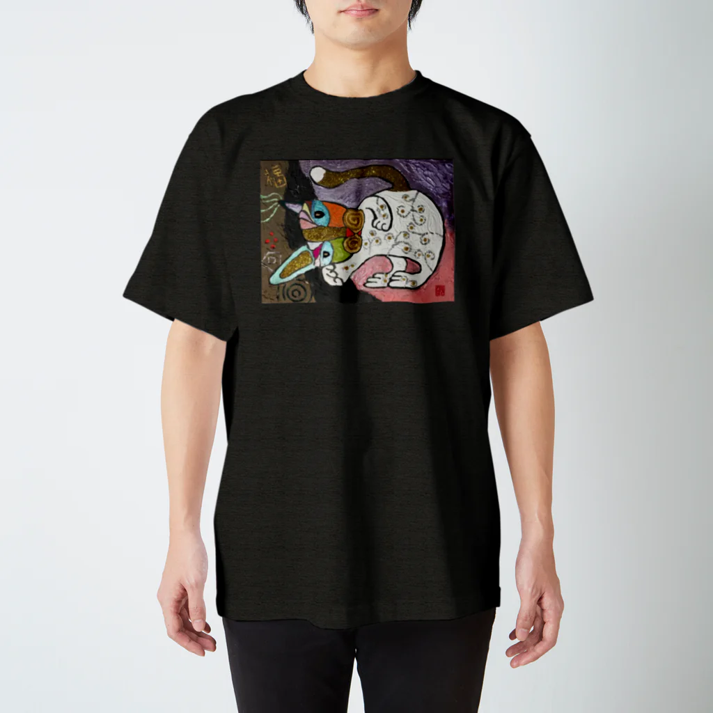 ️️ひろゆき🐾のart 猫神 スタンダードTシャツ