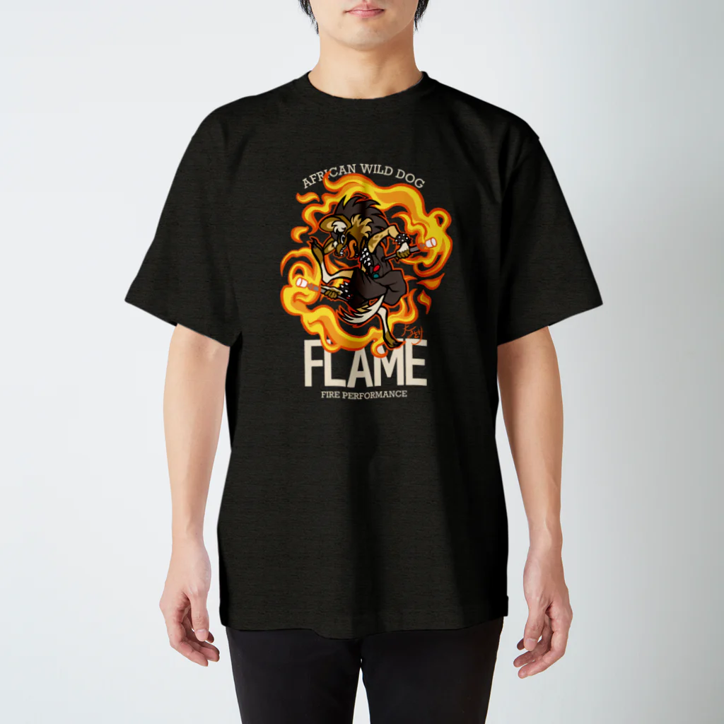 大工碧のFLAME T-shirt（dark） Regular Fit T-Shirt