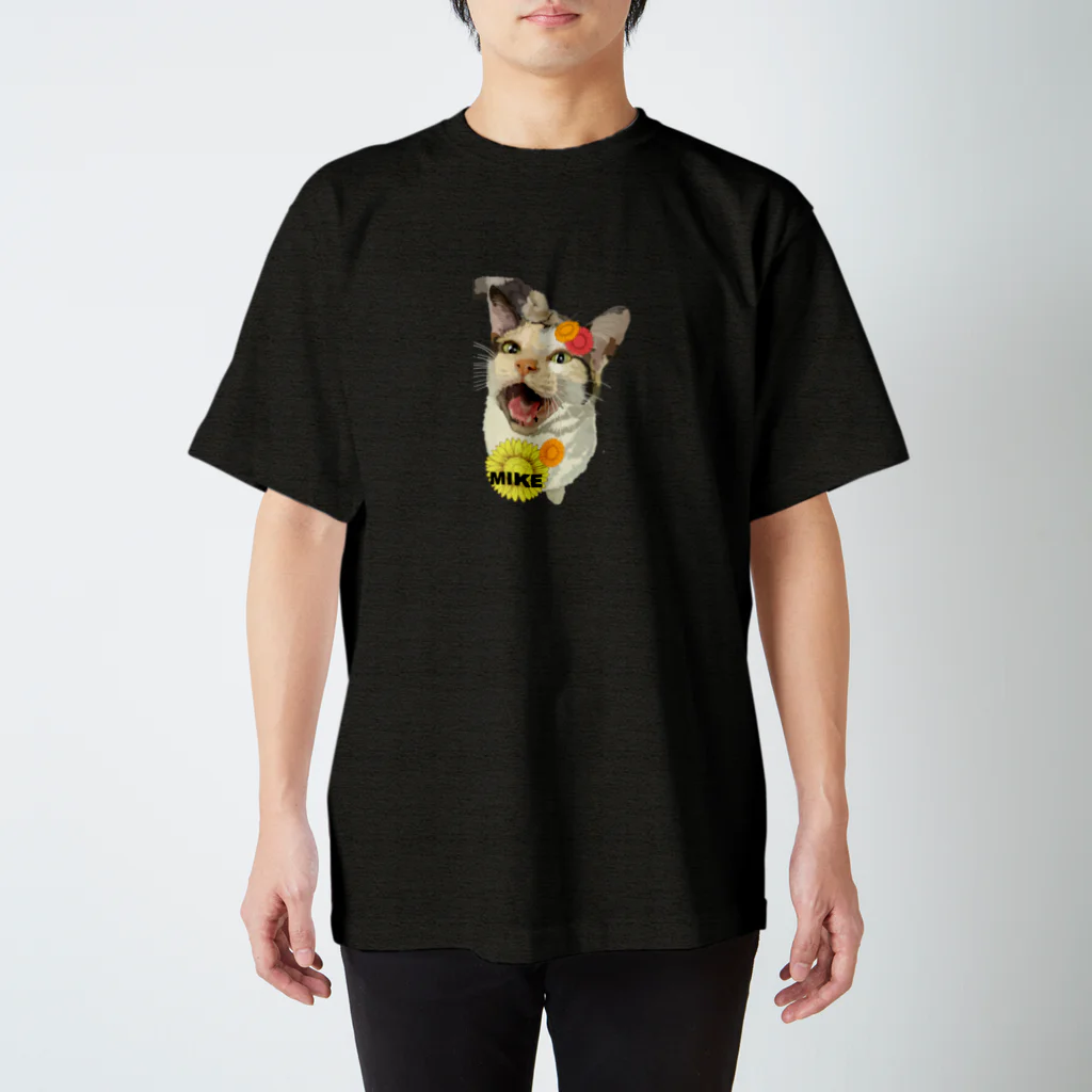 sasa9"のひまわりミケちゃん Regular Fit T-Shirt