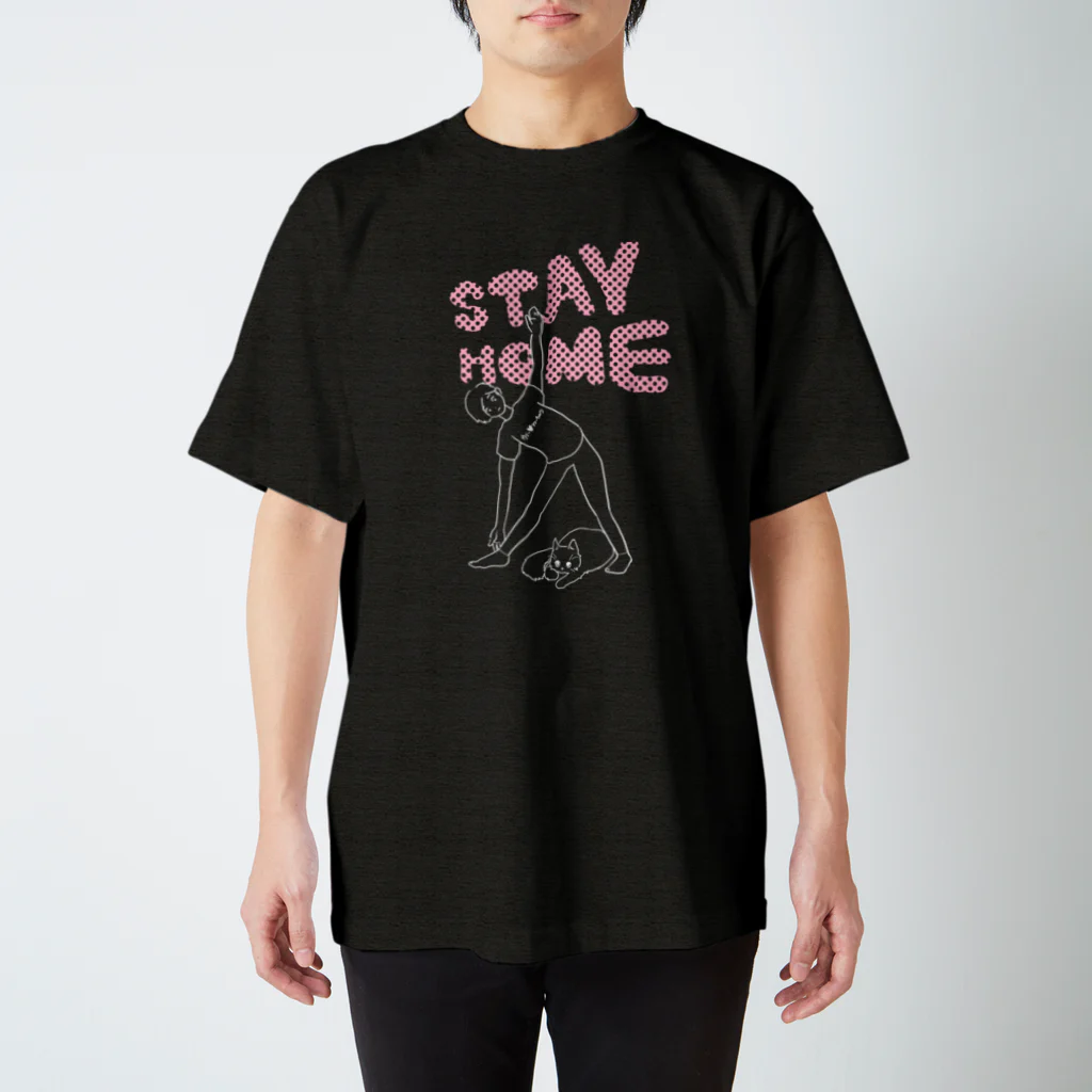 ポケットのぞのStay with Cats dark スタンダードTシャツ