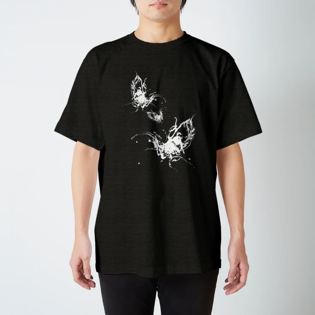 書家 甘雨 Kanwuの書家/甘雨 墨象[Butterfly] Regular Fit T-Shirt