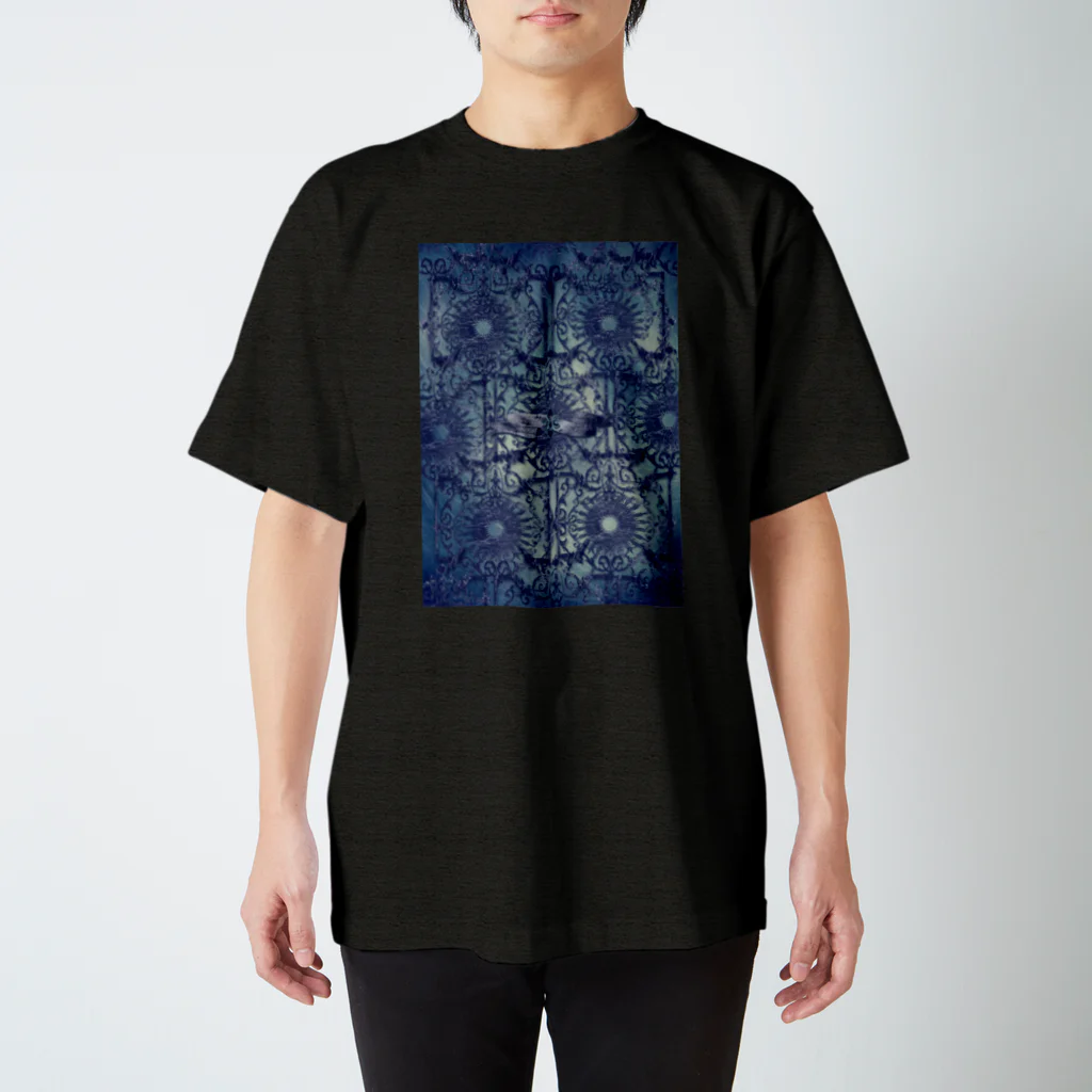 A pinch of saltの禁帯出(INDIGO) スタンダードTシャツ