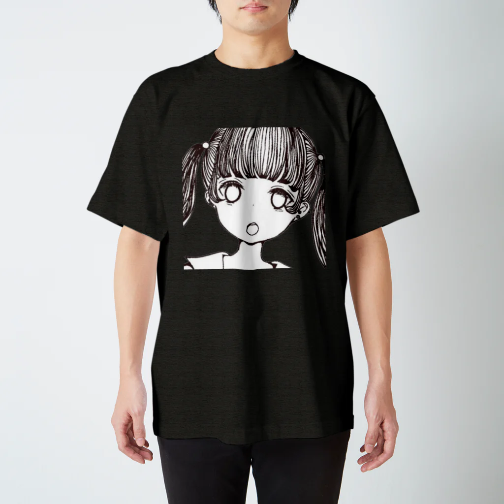 あんころもちのモノクロ病ちゃん Regular Fit T-Shirt