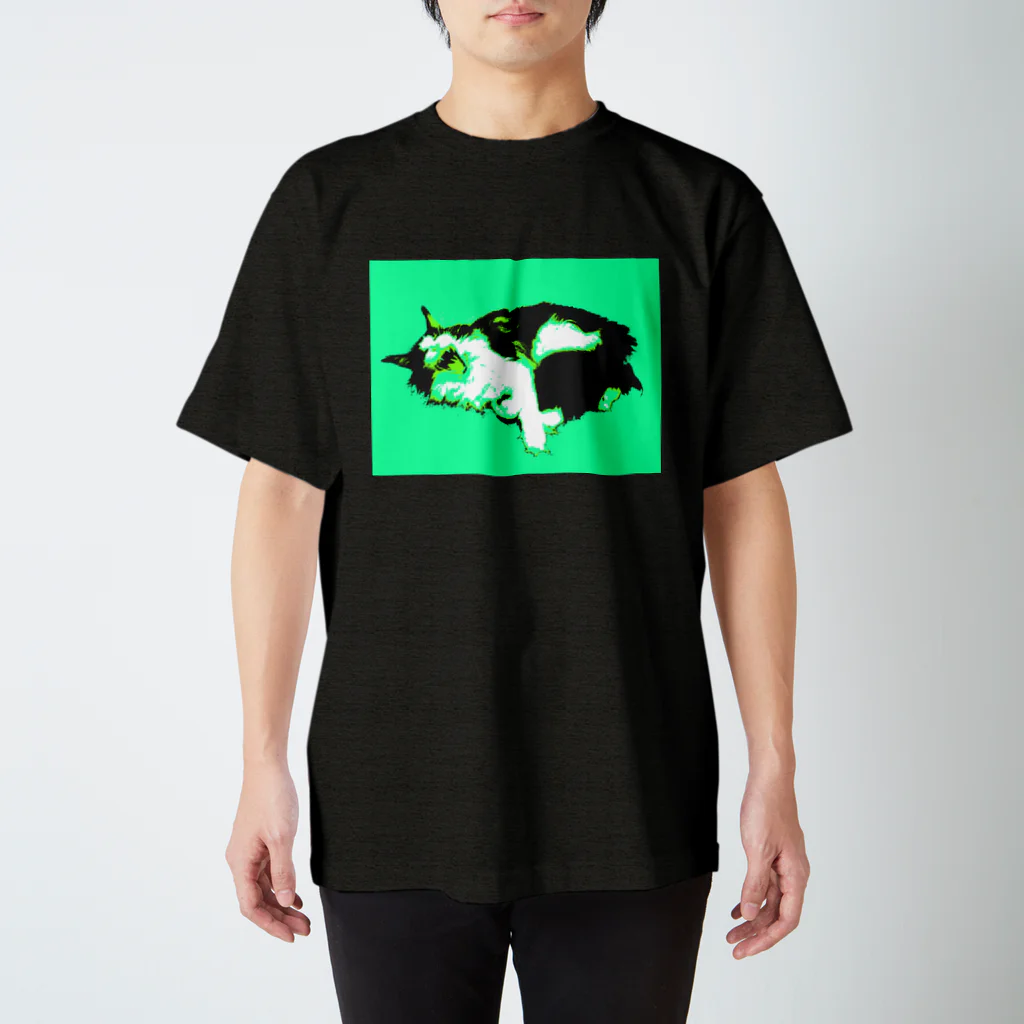 猫グッズ深谷にゃんにゃんのメインクーンあくび（猫） Regular Fit T-Shirt