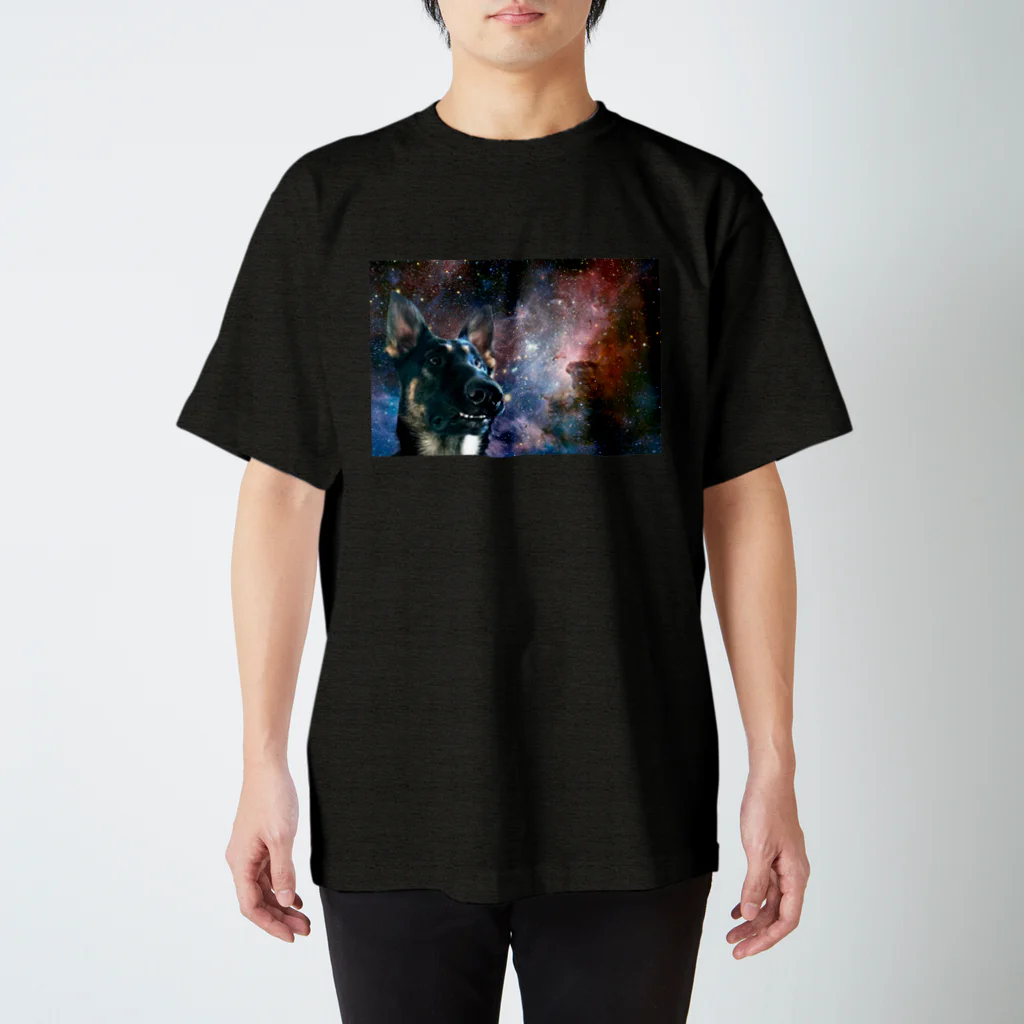 lotus_6のSpace German shepherd-MKⅡ Regular Fit T-Shirt