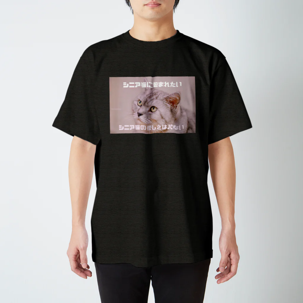 猫とか虫とかのシニア猫につつまれたい Regular Fit T-Shirt