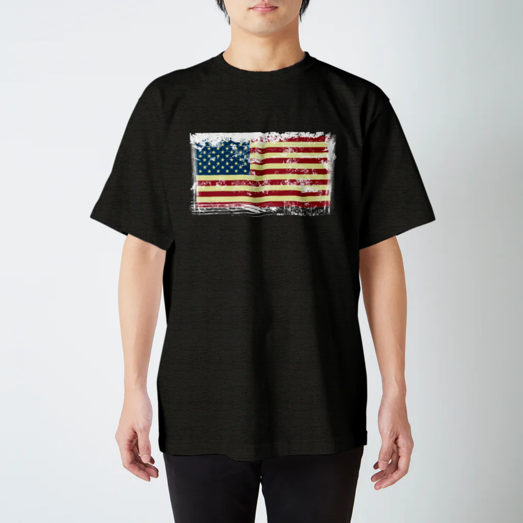 Number8（ナンバーエイト）の星条旗デザイン Regular Fit T-Shirt