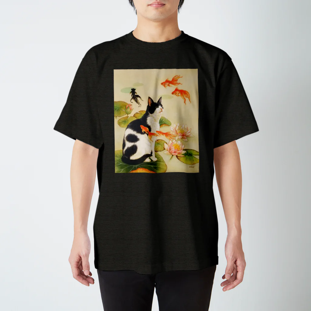 おちょぴのダリルと金魚 スタンダードTシャツ