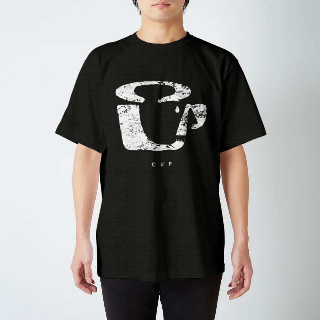 あらい よねこ の ぐっずのCUP（かすれ・白） Regular Fit T-Shirt