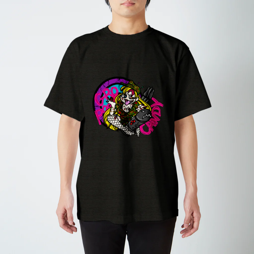 GroPopCandyのアンデッドアーミーガール スタンダードTシャツ