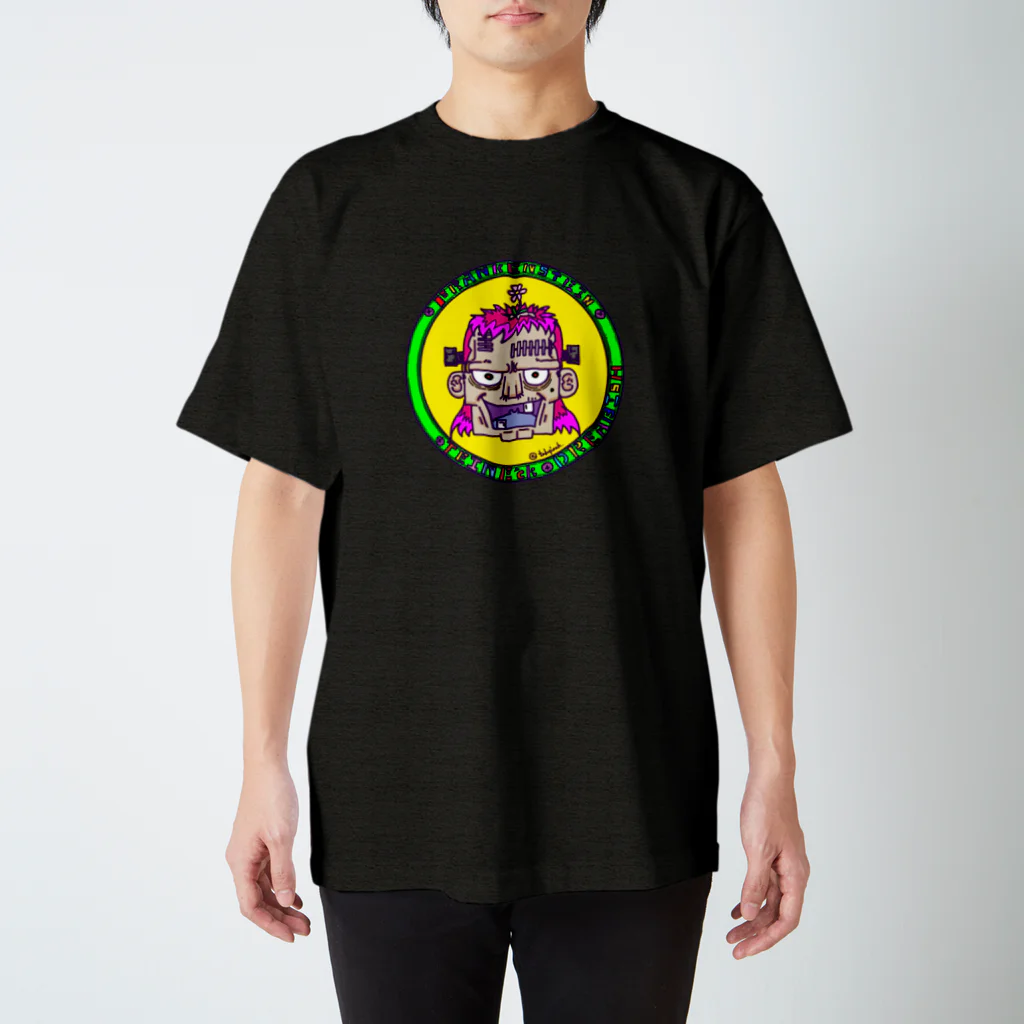 TAKAPINCHーTSHIRTS SHOPーのTEINE'ck　FRANKEN　 スタンダードTシャツ