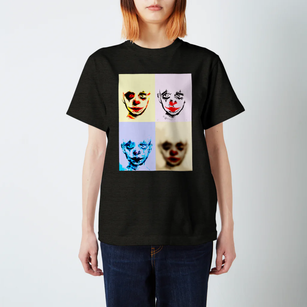 昆布しょうゆのclown ４面 Regular Fit T-Shirt