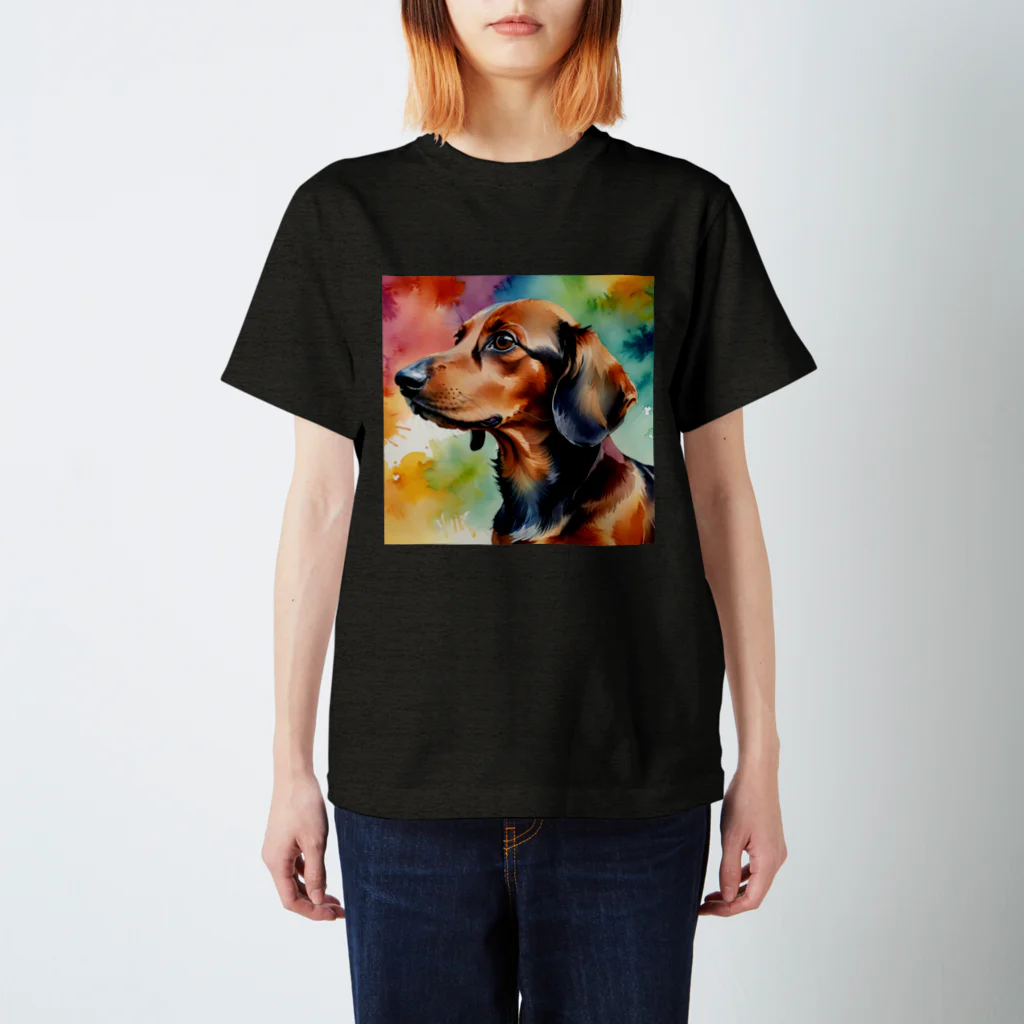 LGBTQ-のレインボーダックス スタンダードTシャツ