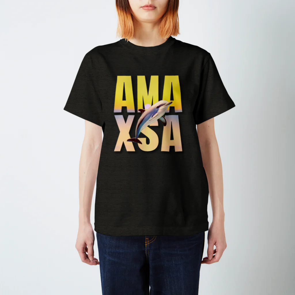 H.webPのAmaxsaイルカウォッチング-nostalgia Regular Fit T-Shirt