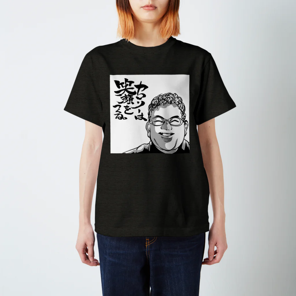 Buatsushiの太仁田ブ厚カロリー&邪道風シャツ②黒ベース スタンダードTシャツ