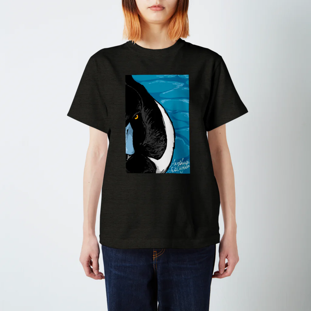 Klaboのキンクロハジロ(Tufted duck) スタンダードTシャツ