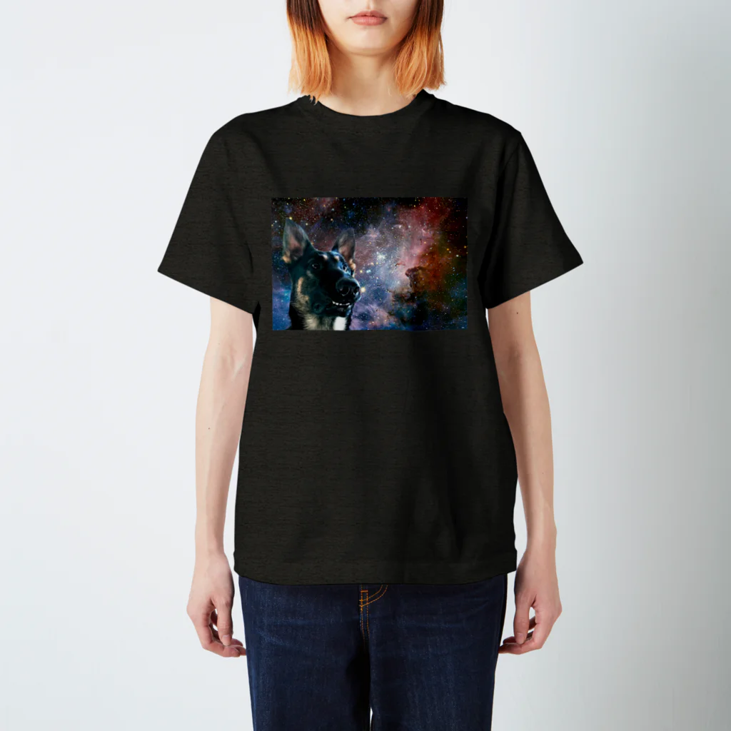 lotus_6のSpace German shepherd-MKⅡ スタンダードTシャツ