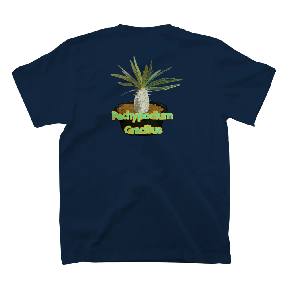 momoのPachypodium Gracilius スタンダードTシャツの裏面