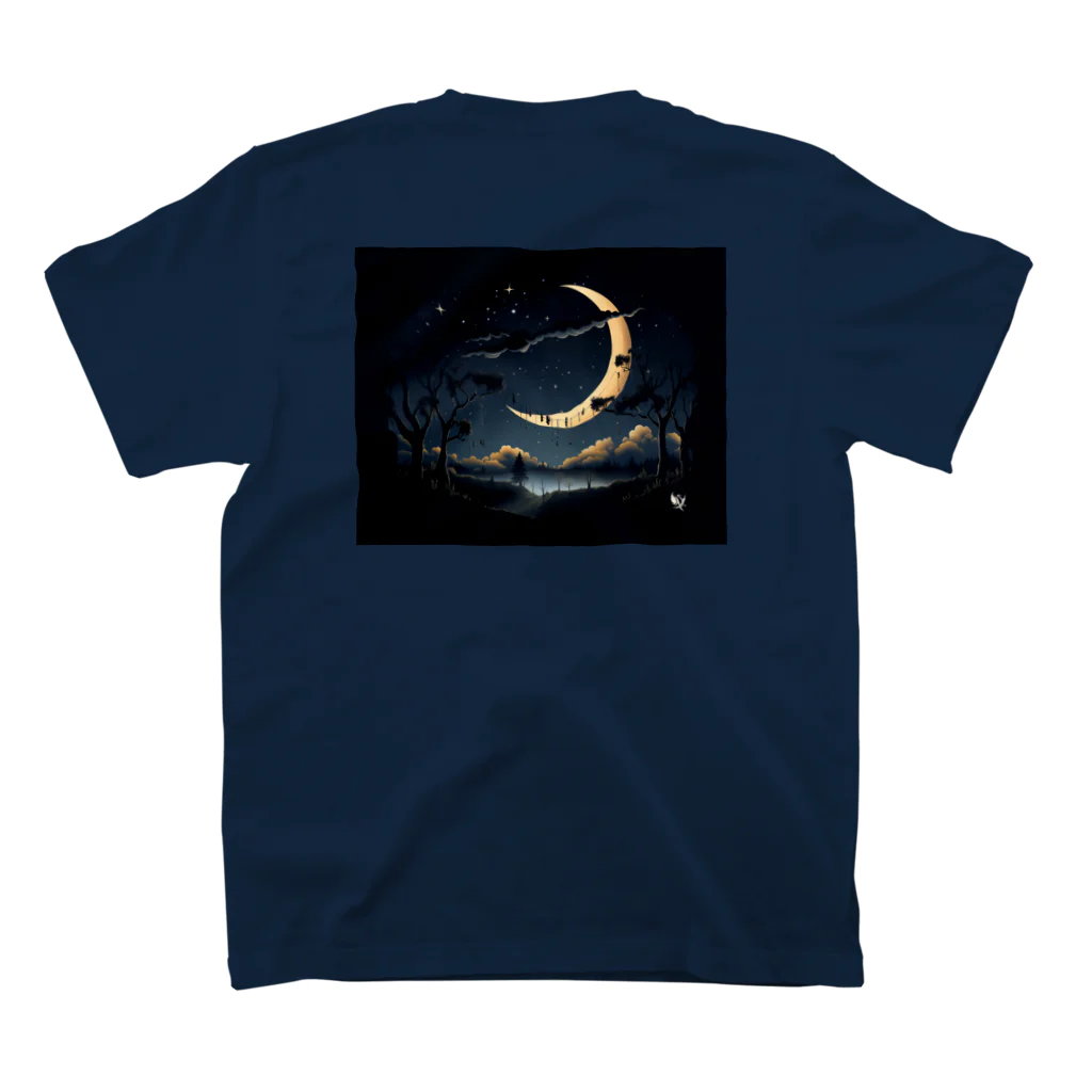 なとりんのMoon お月様の物語り Regular Fit T-Shirtの裏面