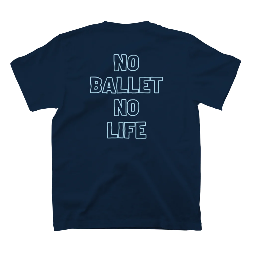 しろくまダンサーのNO BALLET NO LIFE スタンダードTシャツの裏面