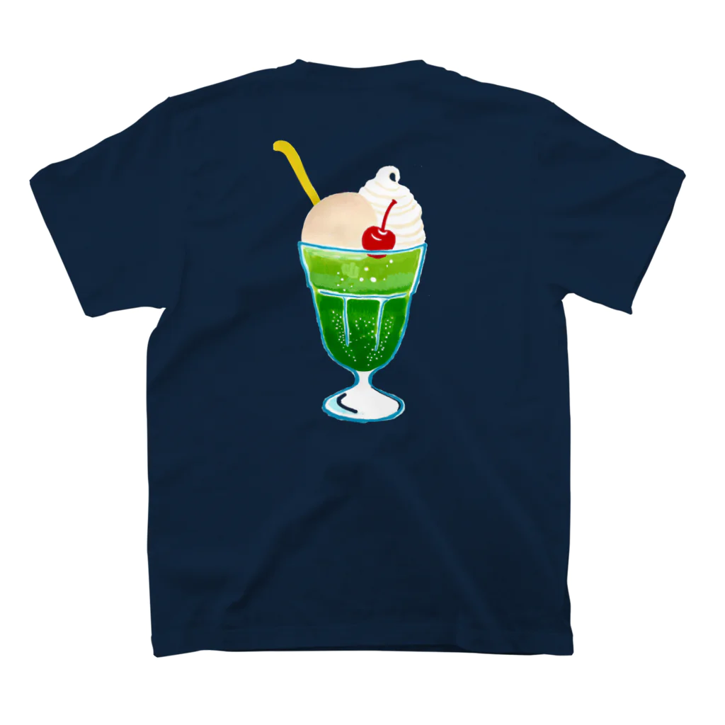 コタローさんのクリームソーダ Regular Fit T-Shirtの裏面