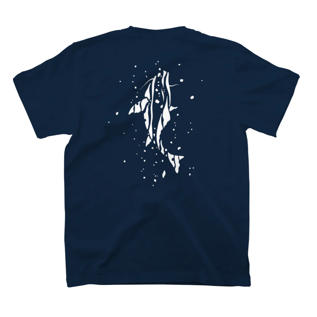 cuuyabowの鯉のぼり white2 Regular Fit T-Shirtの裏面