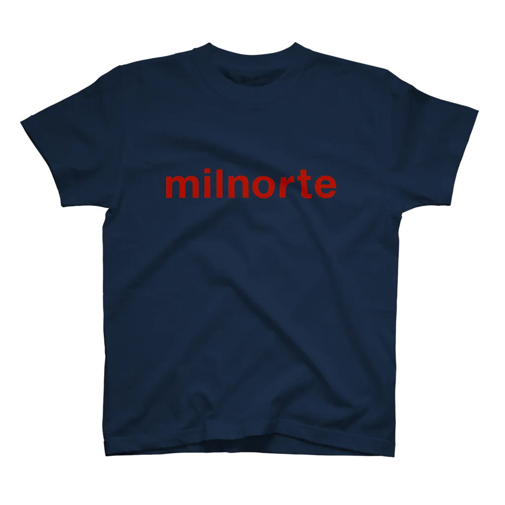 milnorte_boxの赤色ロゴ スタンダードTシャツ