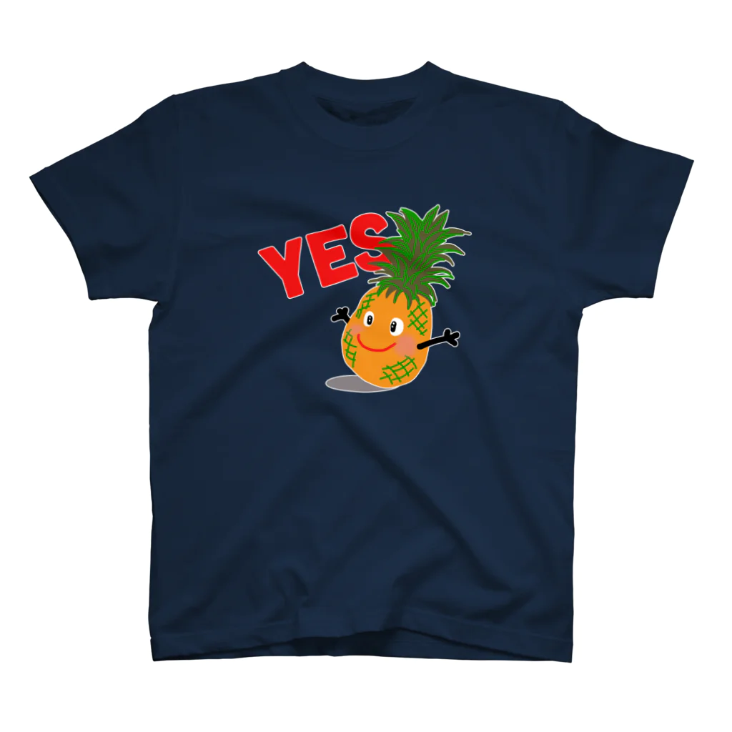 MZグラフィックスのパイナップル　YES スタンダードTシャツ