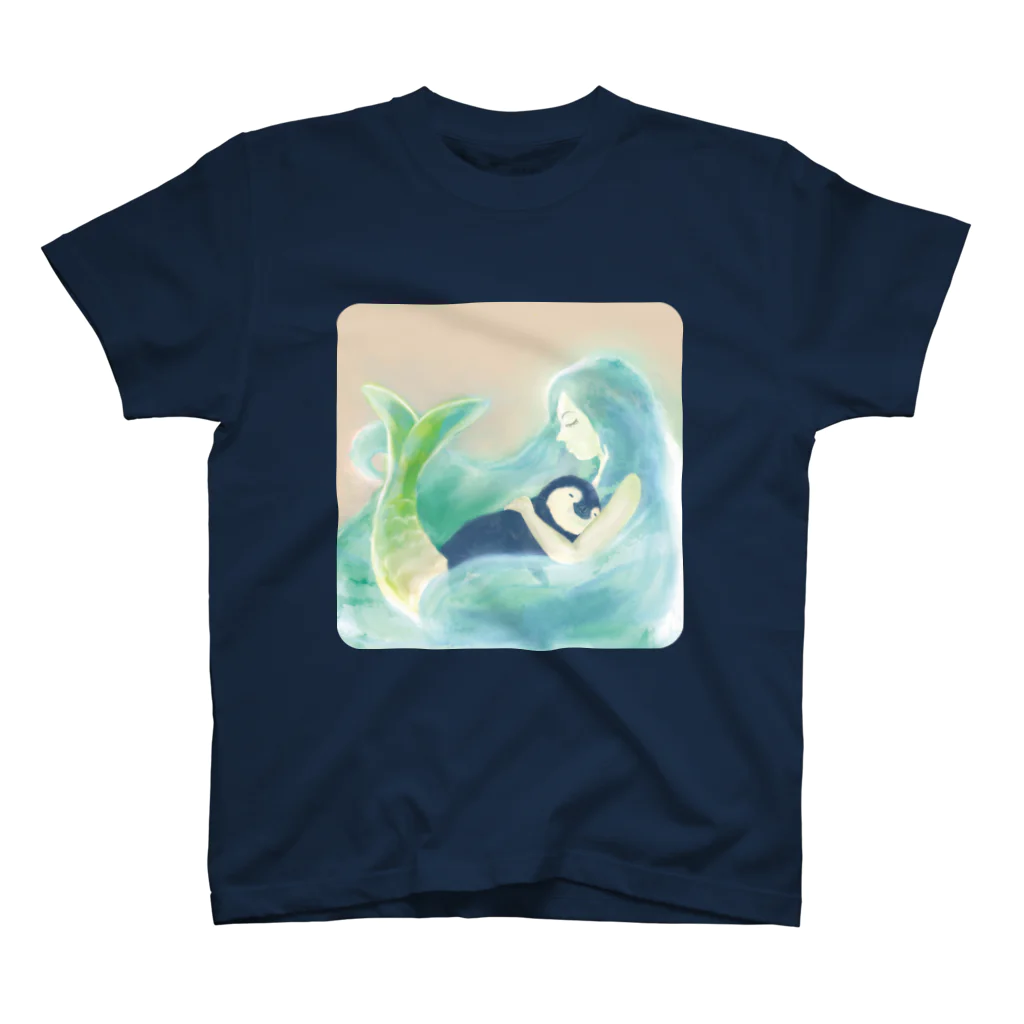 Icchy ぺものづくりのペンギンと人魚 Regular Fit T-Shirt