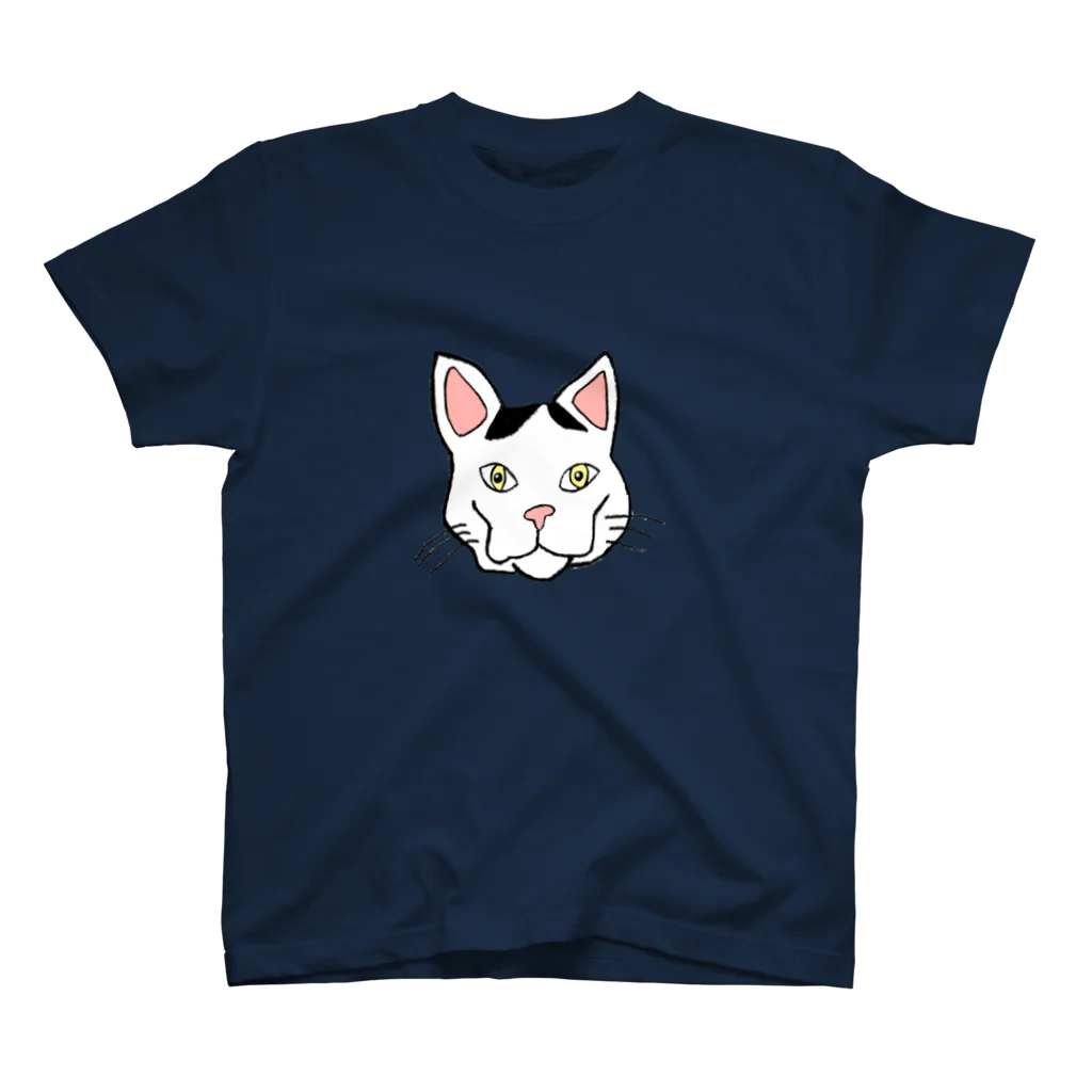 しゃけぶり店の動物病院看板猫骸骨顔 おちくん リアルver スタンダードTシャツ