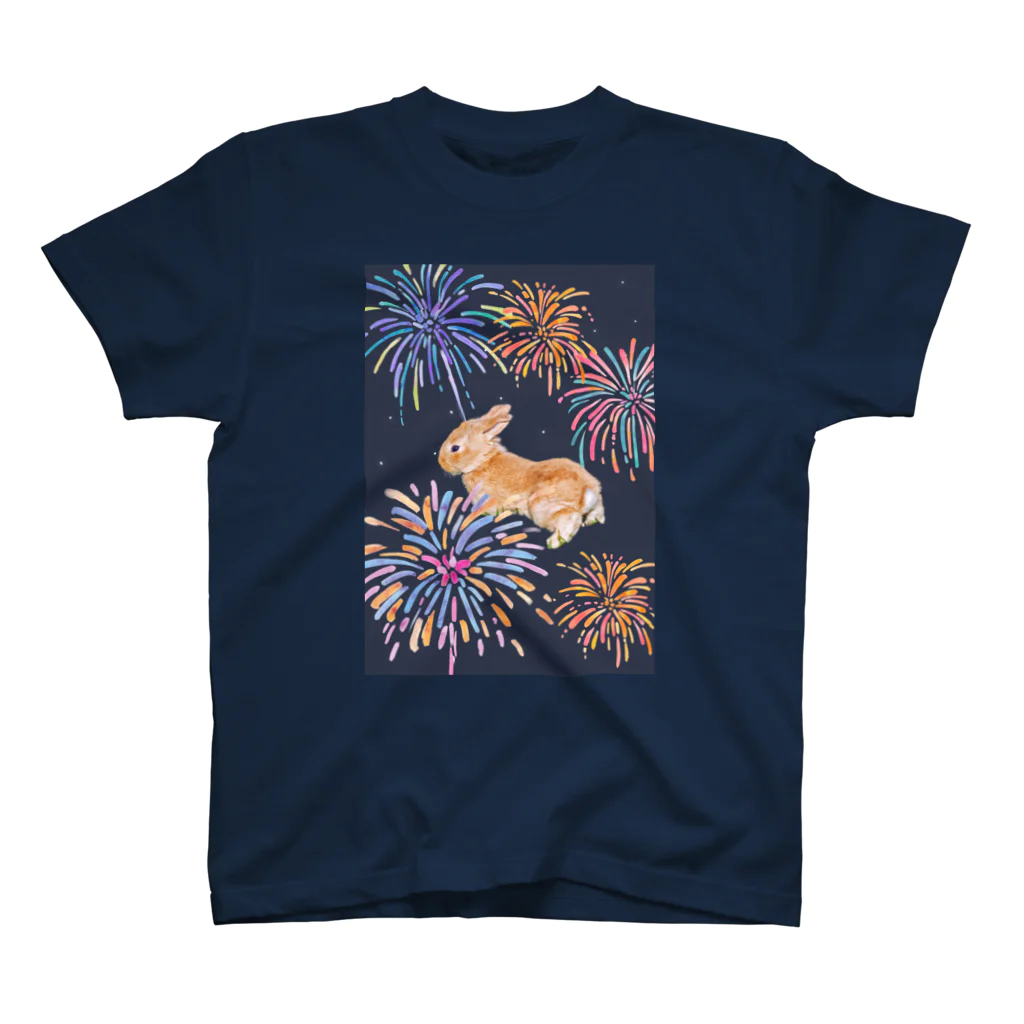 Nanajの花火　うさぎ スタンダードTシャツ