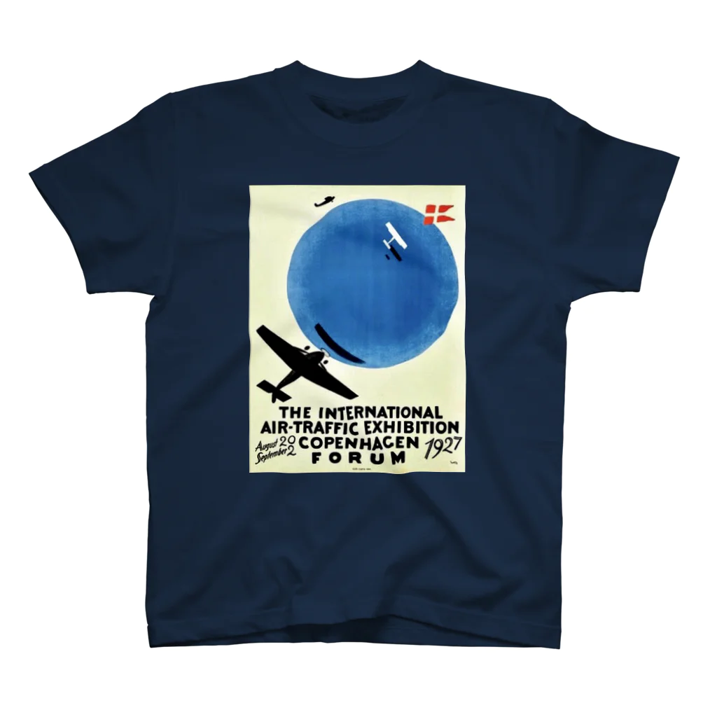 YS VINTAGE WORKSのデンマーク・コペンハーゲン　1927年　 国際航空交通展示会 スタンダードTシャツ