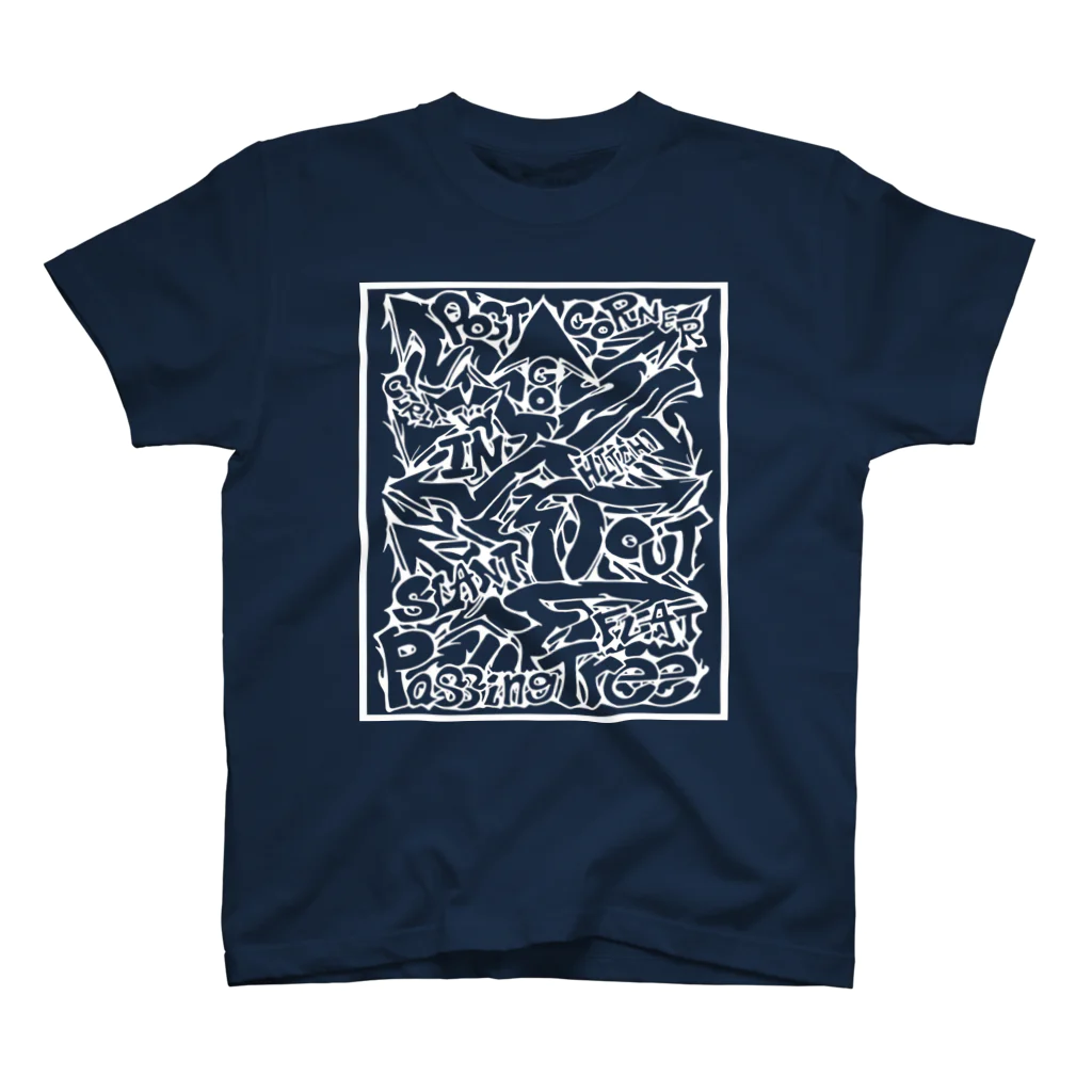 PB.DesignsのPassing Tree 透過・白線 スタンダードTシャツ