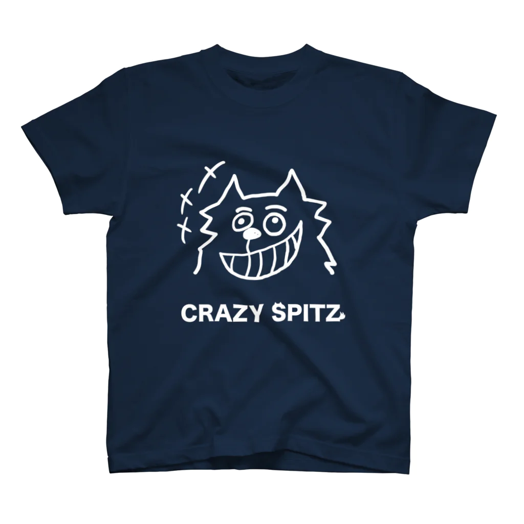 ehime@けだま&もち＆すみのCRAZY SPITZ「HA HA HA」ver.white スタンダードTシャツ