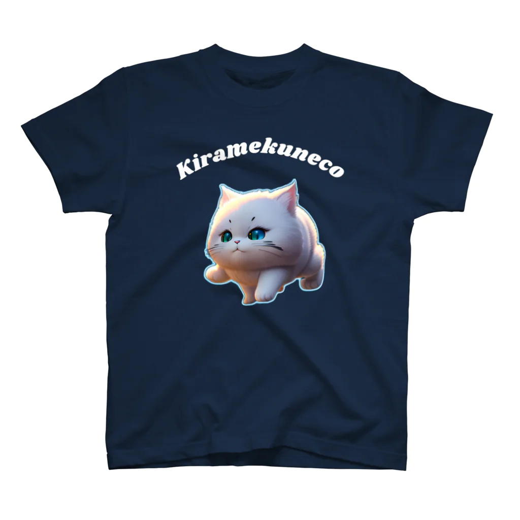 MUSENの煌めく猫 スタンダードTシャツ