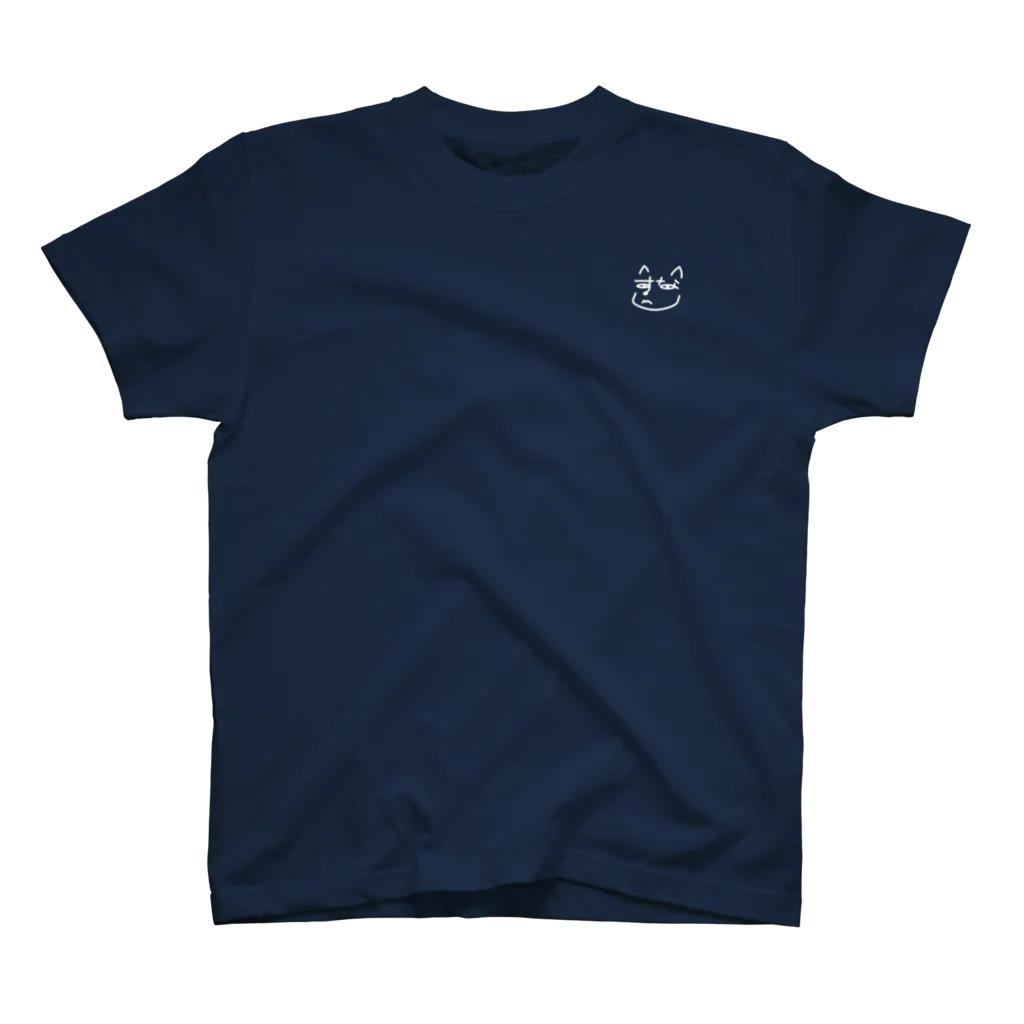 chibetのsuna face　（白） Regular Fit T-Shirt