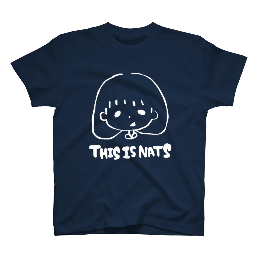 THIS IS NATSのホワイトでぃっちゃん スタンダードTシャツ