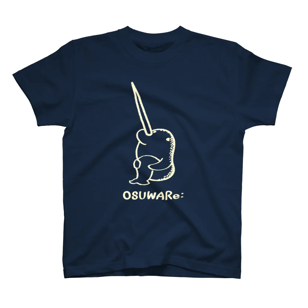 OSUWARe:の白いイッカクさん スタンダードTシャツ