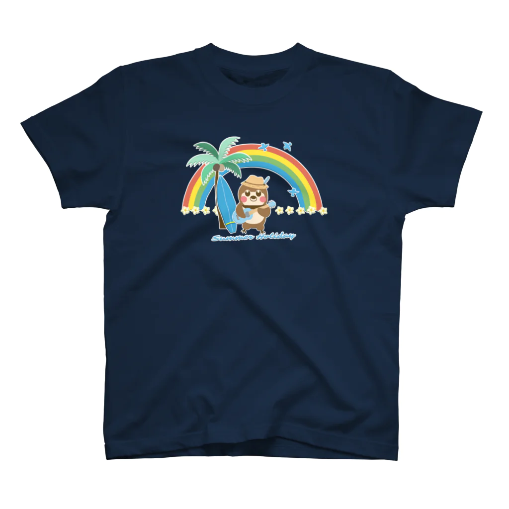 “すずめのおみせ” SUZURI店のだいきち（サマホリ）#02 Regular Fit T-Shirt