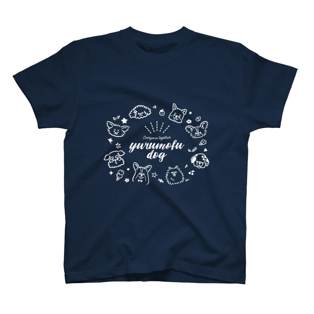 くろさわゆいのyurumofu dog スタンダードTシャツ