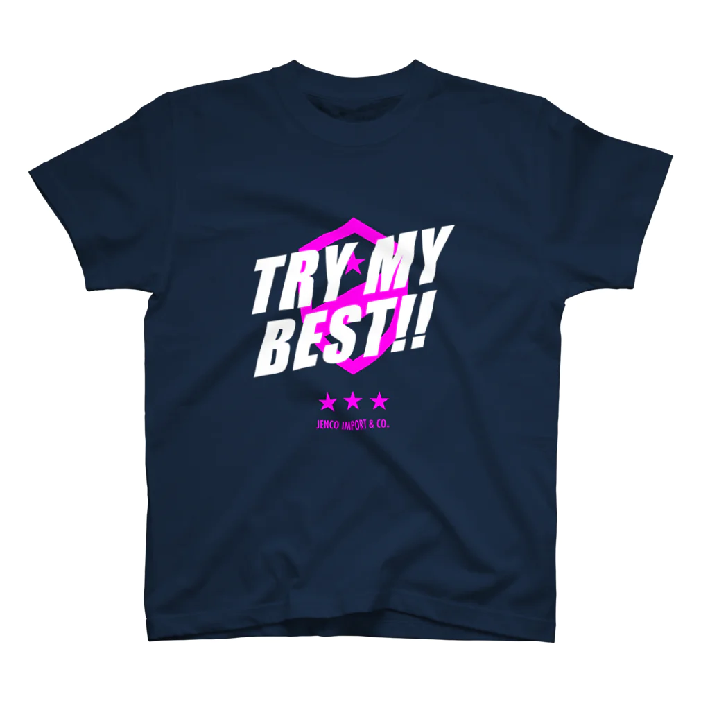 JENCO IMPORT & CO.のJENCO 2019AW_TRY MY BEST!! Regular Fit T-Shirt