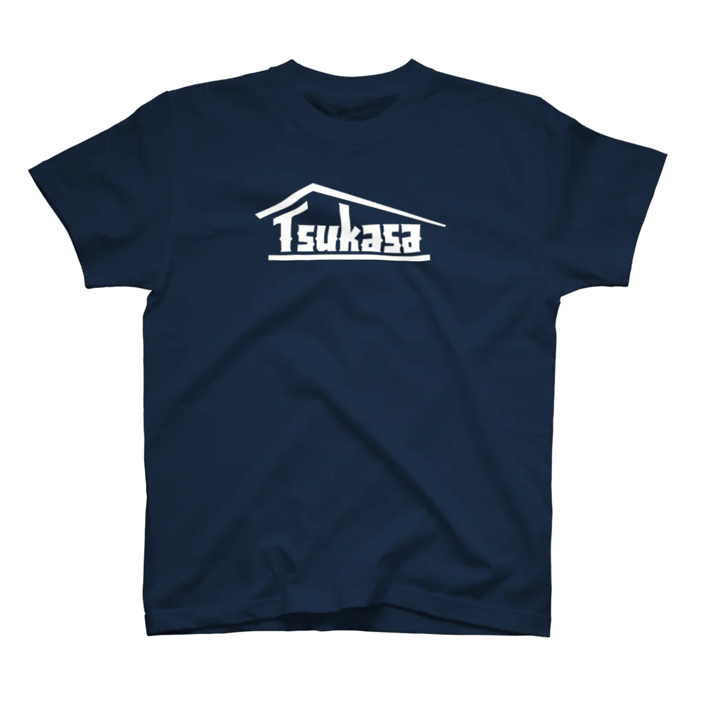 司工務店のTsukasa工務店　Wh両面 スタンダードTシャツ