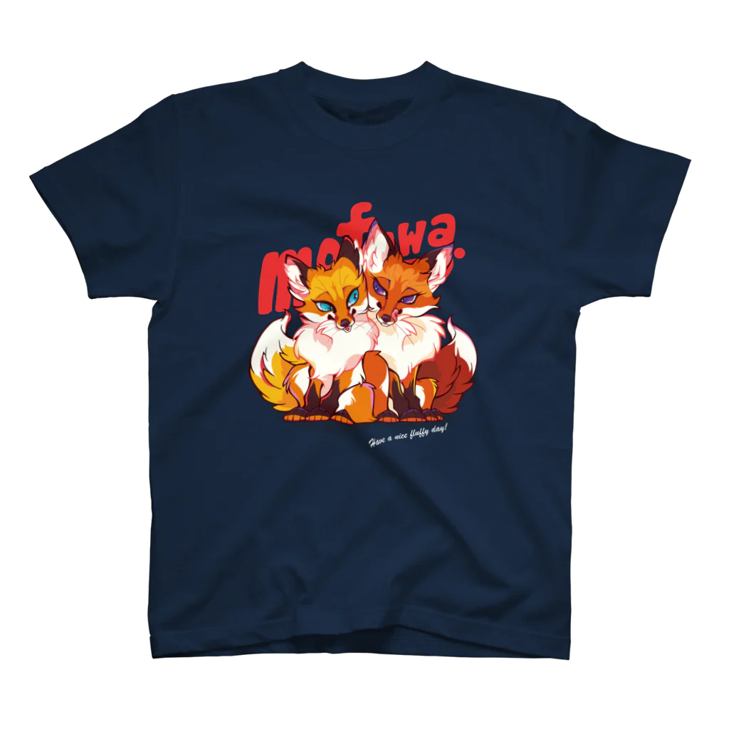 mofuwaのFOX TWINS(dark color) スタンダードTシャツ