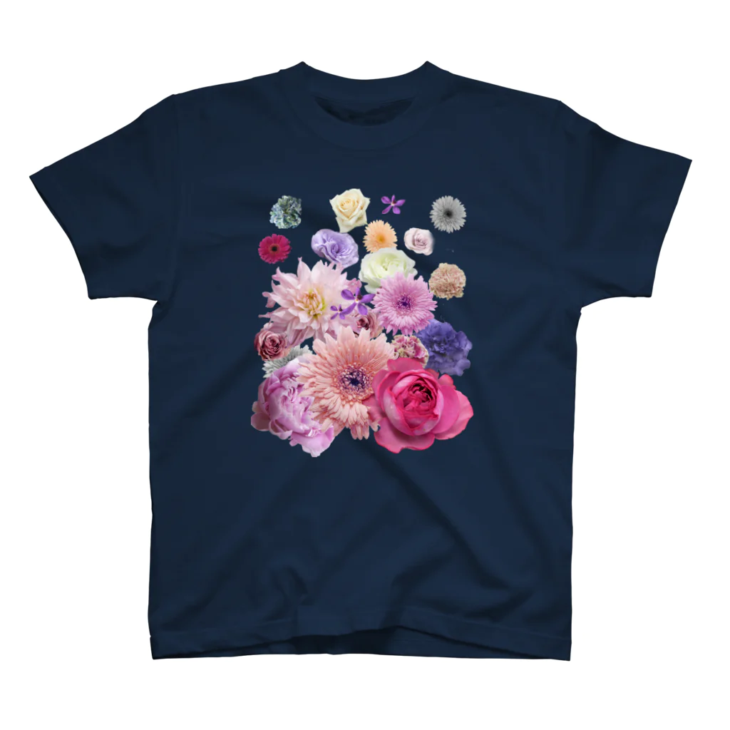 Suga DesignのPressed Flower(Cute) スタンダードTシャツ