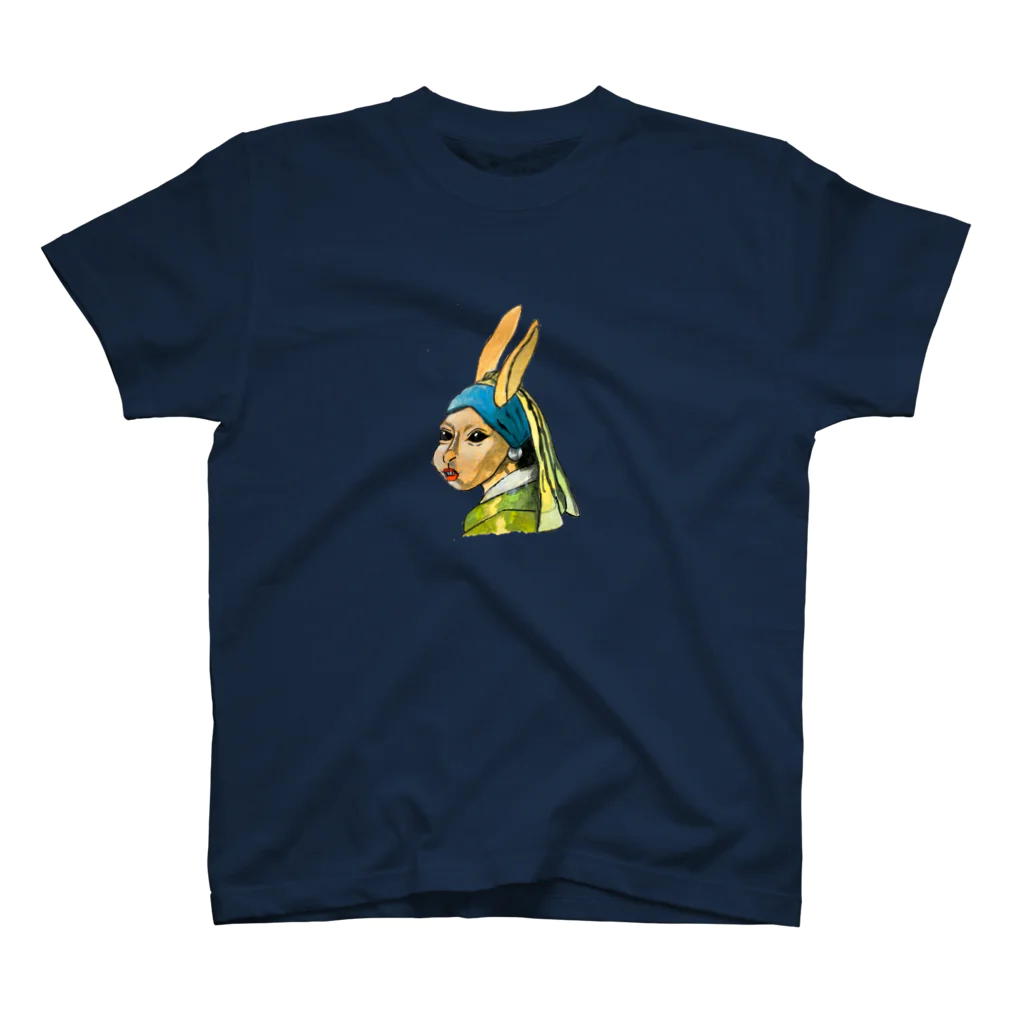 SOICHIROの青いターバンのウサギ Regular Fit T-Shirt