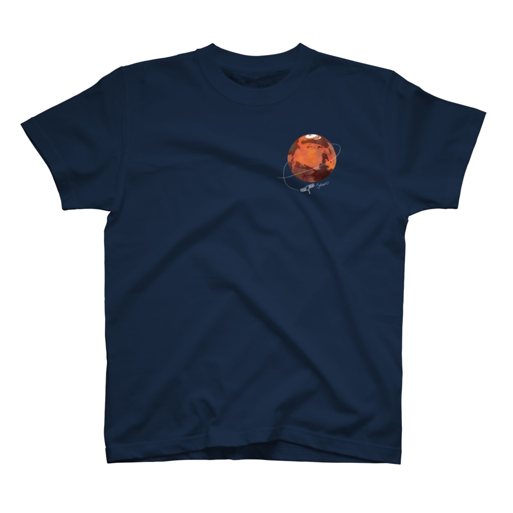 ShikakuSankakuの火星　(黒地用) Regular Fit T-Shirt
