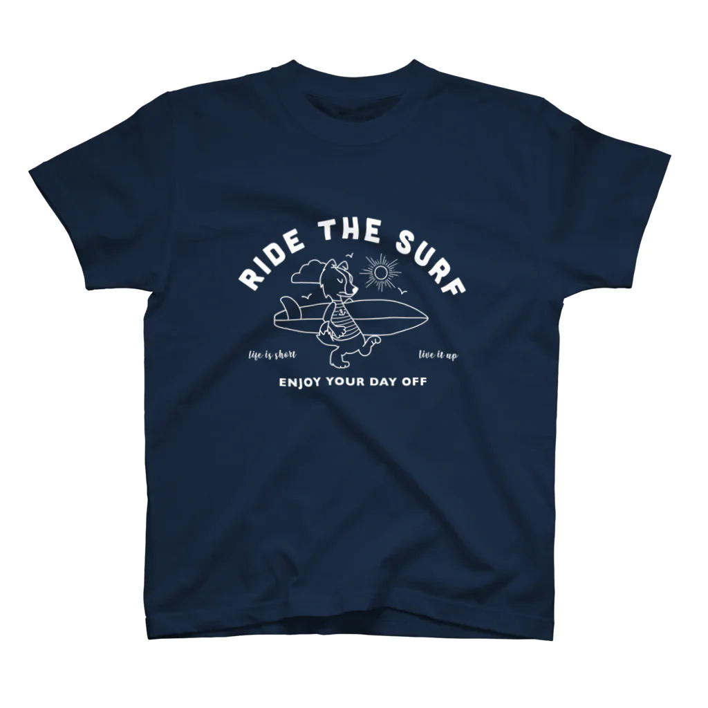 -BOND-のRIDE THE SURF - WHITE ver - スタンダードTシャツ