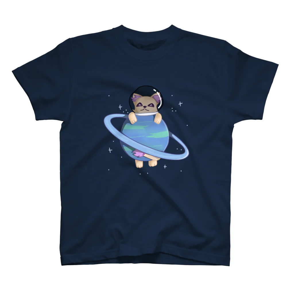 Moki's StudioのSpace Cat スタンダードTシャツ