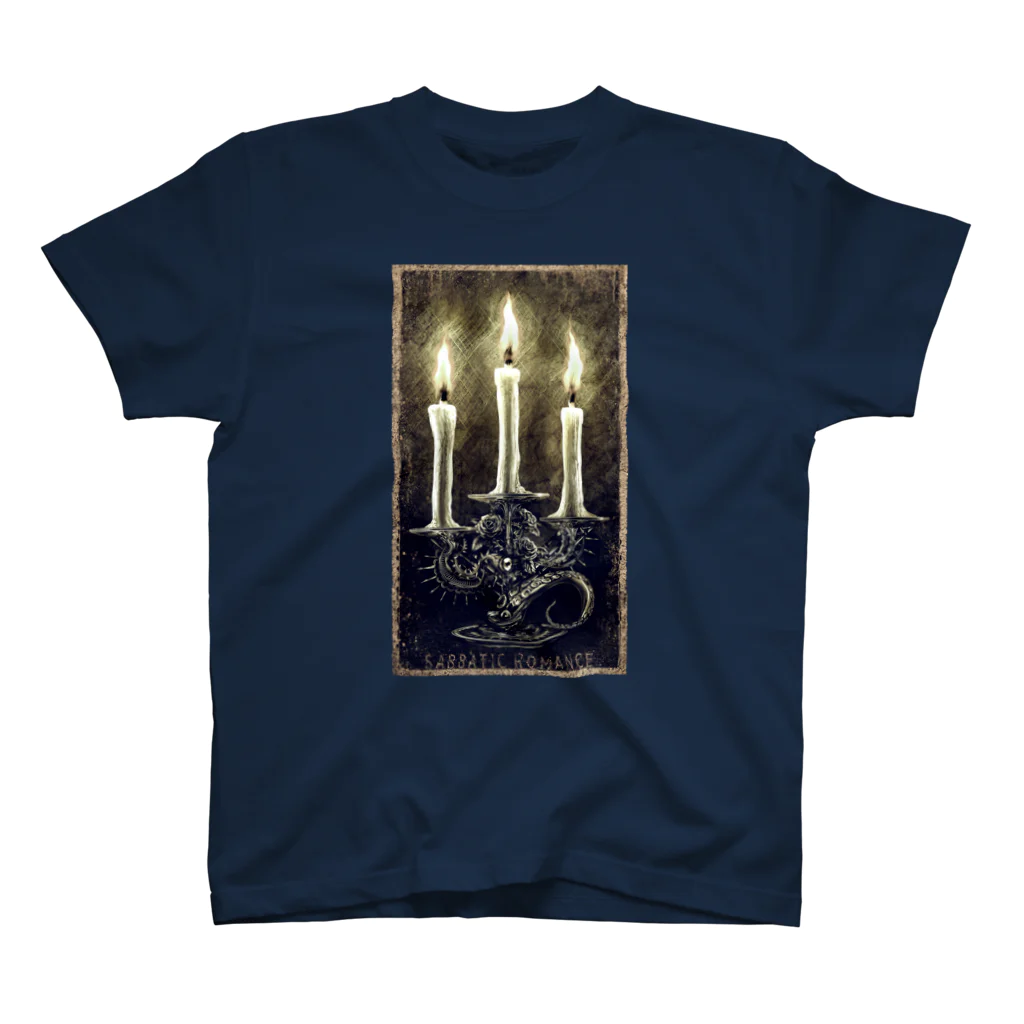 Sabbatic RomanceのCthulhu Candle Regular Fit T-Shirt