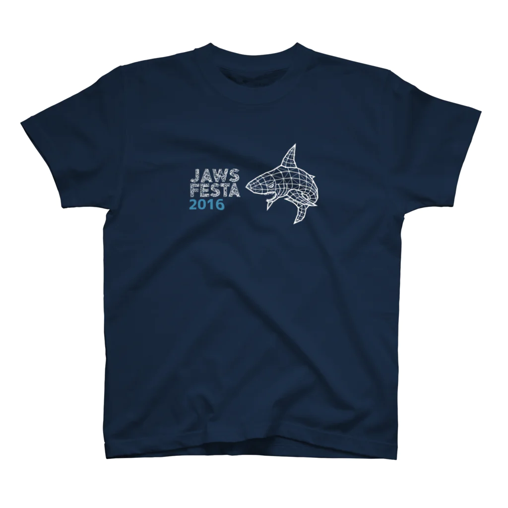 jaws_festa_tokaidoのPOLY_SHARK(white) スタンダードTシャツ